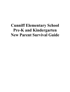 Survival Guide for Pre-K and Kindergarten Families