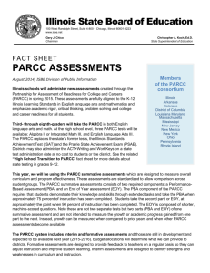PARCC Assessment Fact Sheet - Community Unit School District 308