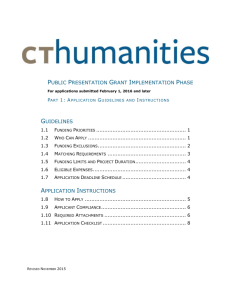 Guidelines - Connecticut Humanities Council