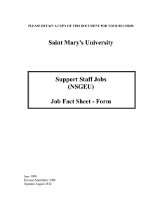 Form - Saint Mary`s University