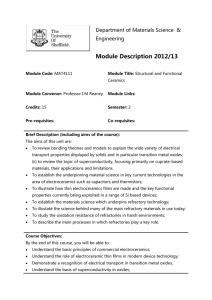 Module Description 2012/13