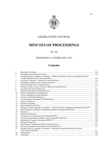 minutes 64 - 22 february 2012s