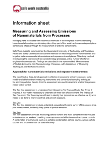 Measuring and Assessing Emissions of Nanomaterials from