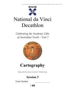 Y9 & Y10 National daVinci Cartography Q`s