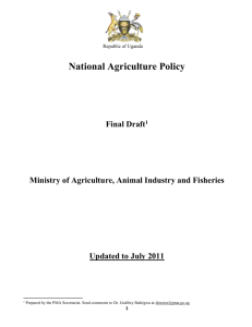 National Agriculture Policy_Final draft