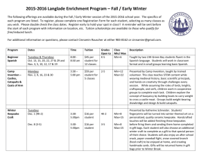 2015-2016 Langlade Enrichment Program – Fall