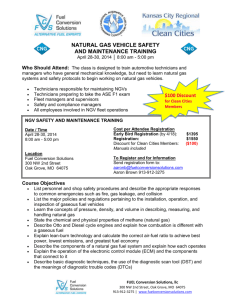 NGV Safety and Maintenance Training, April 28-30