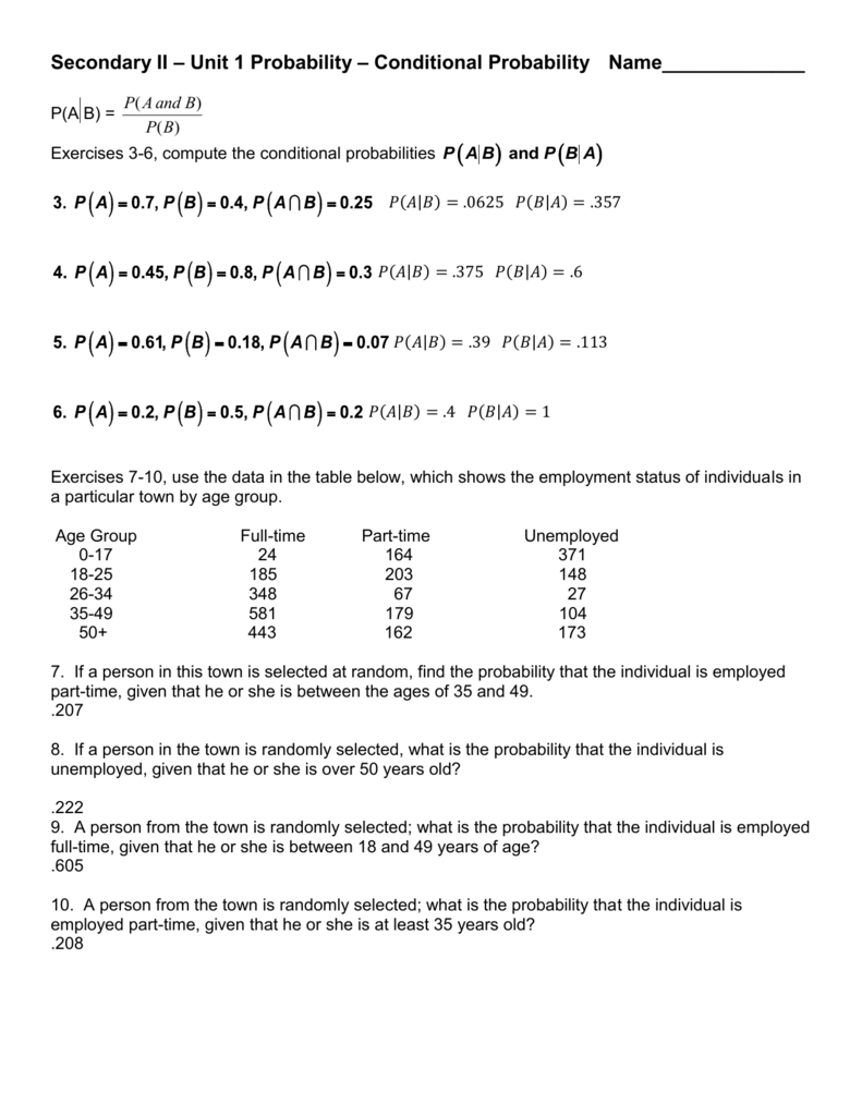Sum Of Two Dice Probability Worksheet Answers Worksheet List