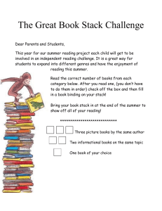 The Great Book Stack Challenge