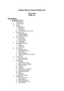 Release Notes for Sense Notetaker v8.0 2013-04