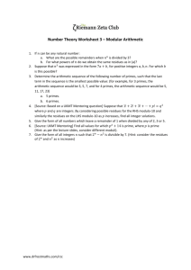 RZC - Number Theory Worksheet 3