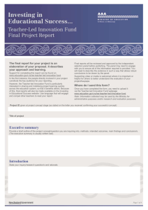 Final Project Report forms