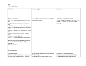 Duke 6th SS C. Map 1 9 wks Standards Learning Targets Resources