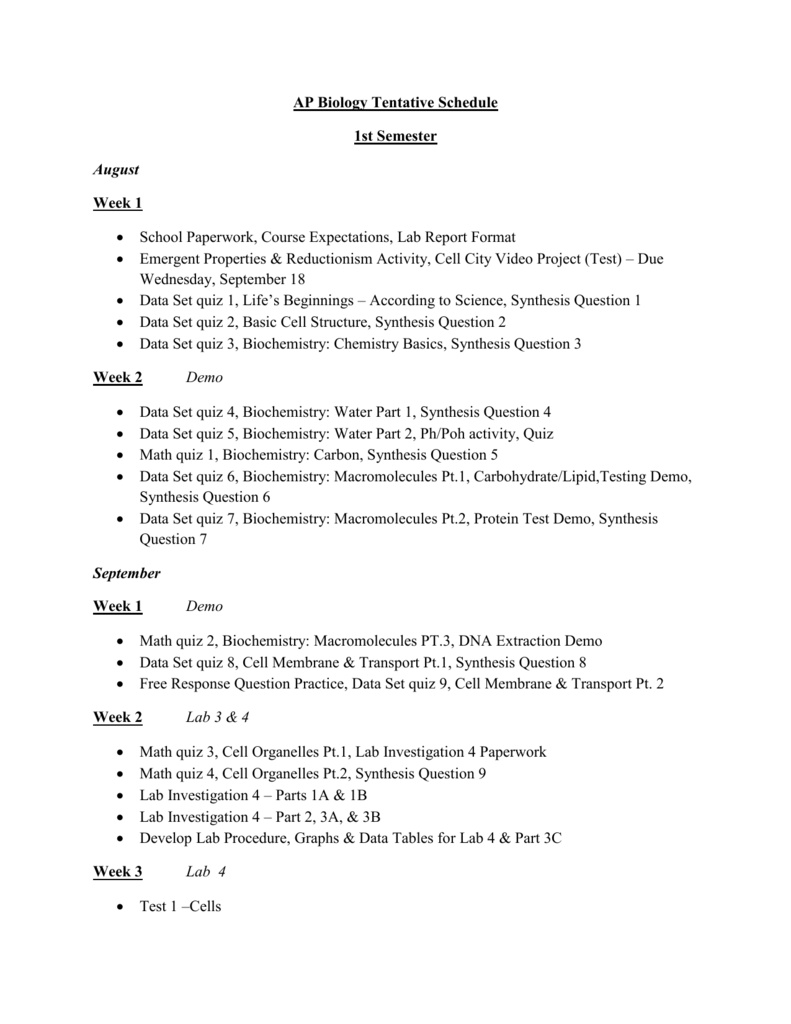 Ap biology free response water properties