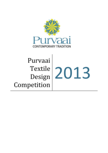 Purvaai Textile Design Competition 2013 aims to provide a platform