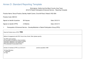 PPG Annual Report Stroud Practice 2014