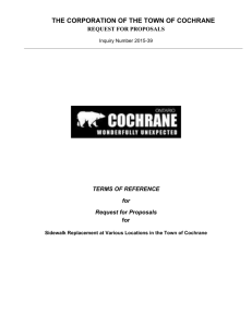 Proposal and Cost Estimate, 2007 Environmental Work, Municipal