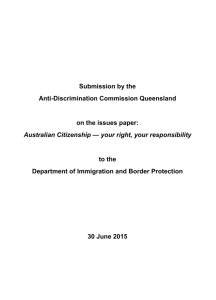 Australian Citizenship - your right, your responsibility
