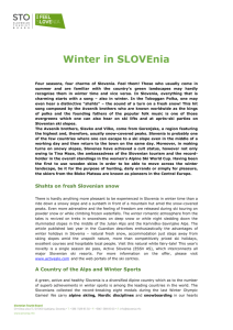 Winter in SLOVEnia