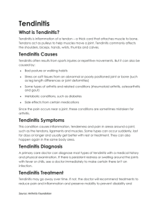 Tendinitis Causes