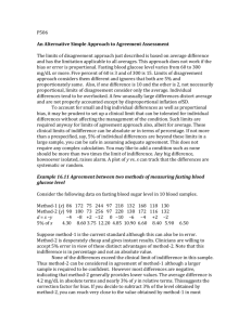 25. An alternative approach for assessing agreement