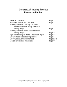 Resource Packet - Troy AP Lit, AGS