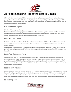 20 Public Speaking Tips of the Best TED Talks