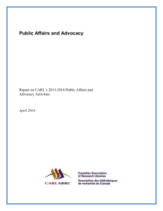 Public Affairs and Advocacy - Association des bibliothèques de