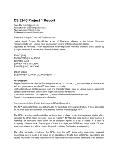 CS 3240 Project 1 Report