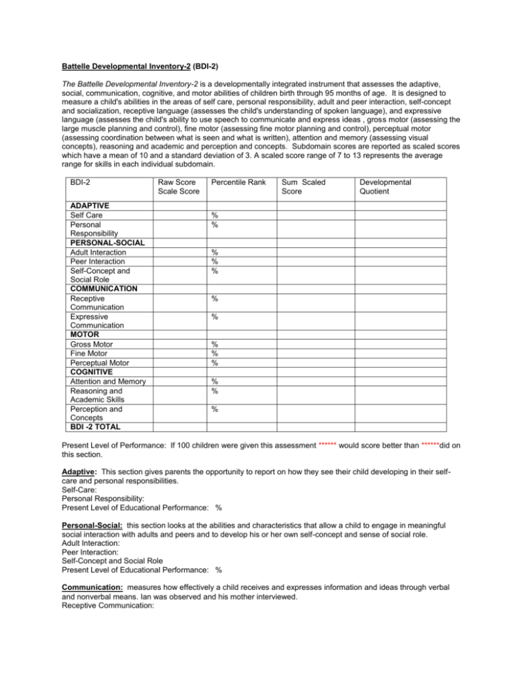 Battelle Developmental Inventory Free Download Blacksliponvanscheap