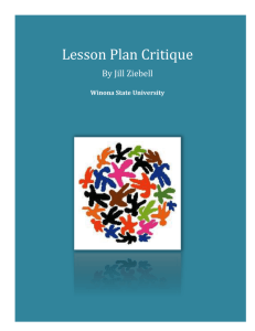 Lesson Plan Critique