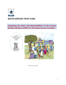 6. The WSTF County Resident Monitor & the WSPs