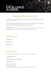 Residential Project of the Year