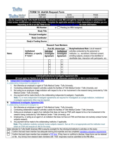 FORM: Continuing Review - Office of the Vice Provost