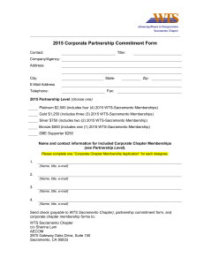 2015 Corporate Partnership Commitment Form