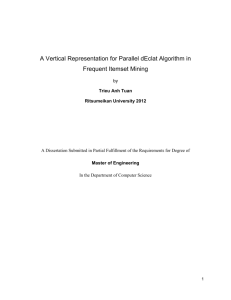 A Vertical Representation for Parallel dEclat Algorithm