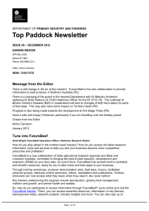 Top Paddock Newsletter - Northern Territory Government