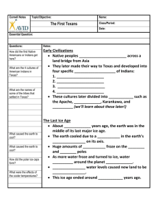 The Early Texans Cornell Notes Sheet