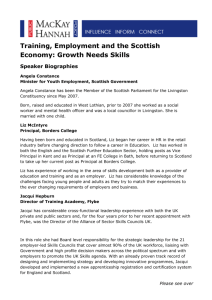 Training, Employment & the Scottish Economy
