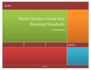 VISUAL ARTS NCES Terminologies