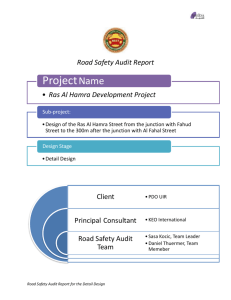 Road Safety Audit Report-Ras Al Hamra Street Detail Design
