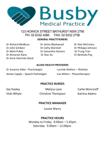 practice nurses - Busby Medical Practice