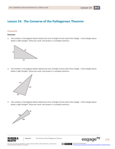 The Converse of the Pythagorean Theorem