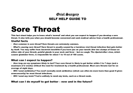 🎉 Sample hpi for sore throat. Patient Write. 2019-01-05