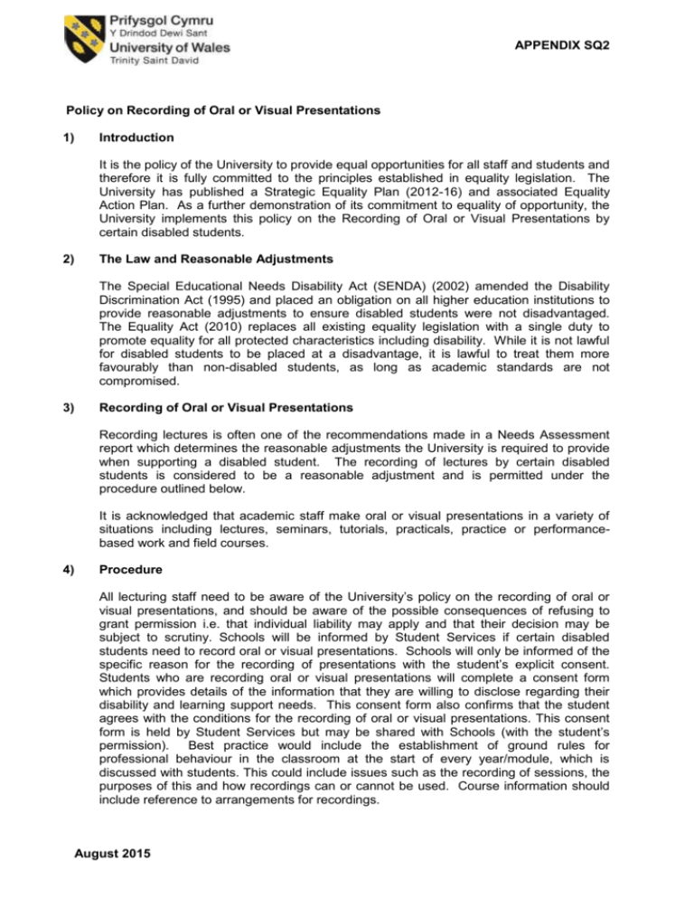 policy-on-recording-of-oral-or-visual-presentations