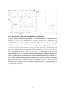 S2 Fig. HPLC profiles of embryonic retinoid and NAD+