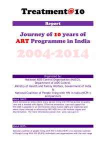 Journey of 10 years of ART Programme in India