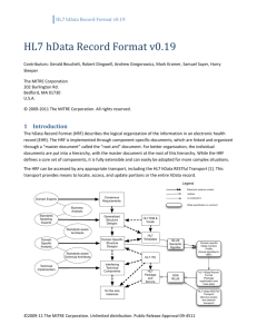 HL7 hData Record Format v0.19