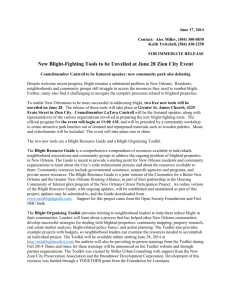 Blight Event Press Release - Committee for a Better New Orleans