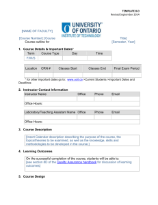 Course outline template